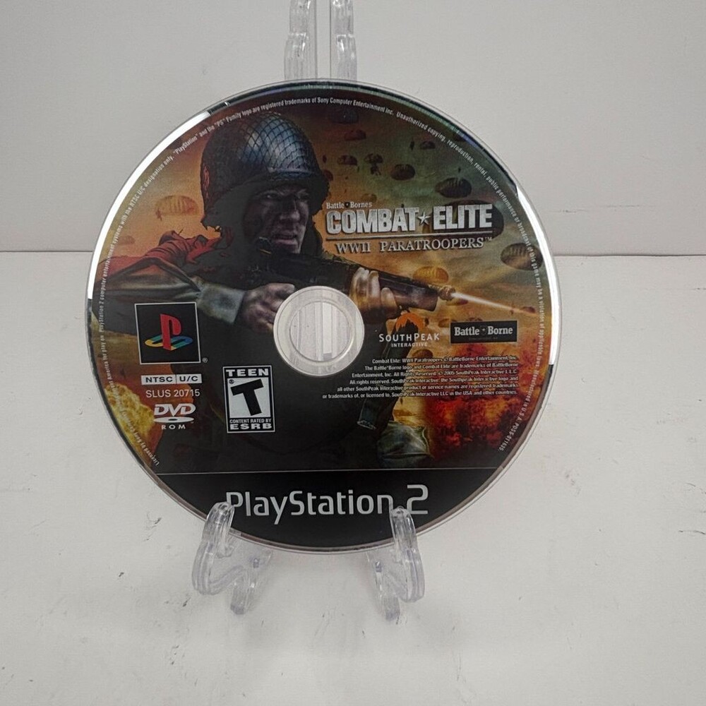 Combat Elite: WWII Paratroopers PS2 (Sony PlayStation 2, 2005) Disc Only
